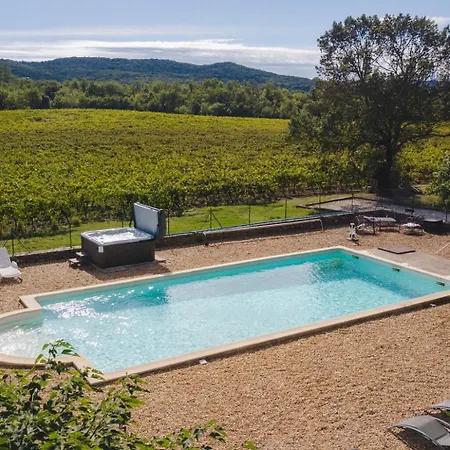 Au Milieu Des Vignes, Piscine, Jacuzzi, Climatisation